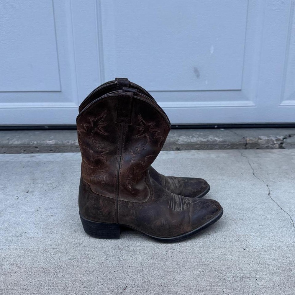 ARIAT 4LR BROWN WESTERN BOOTS